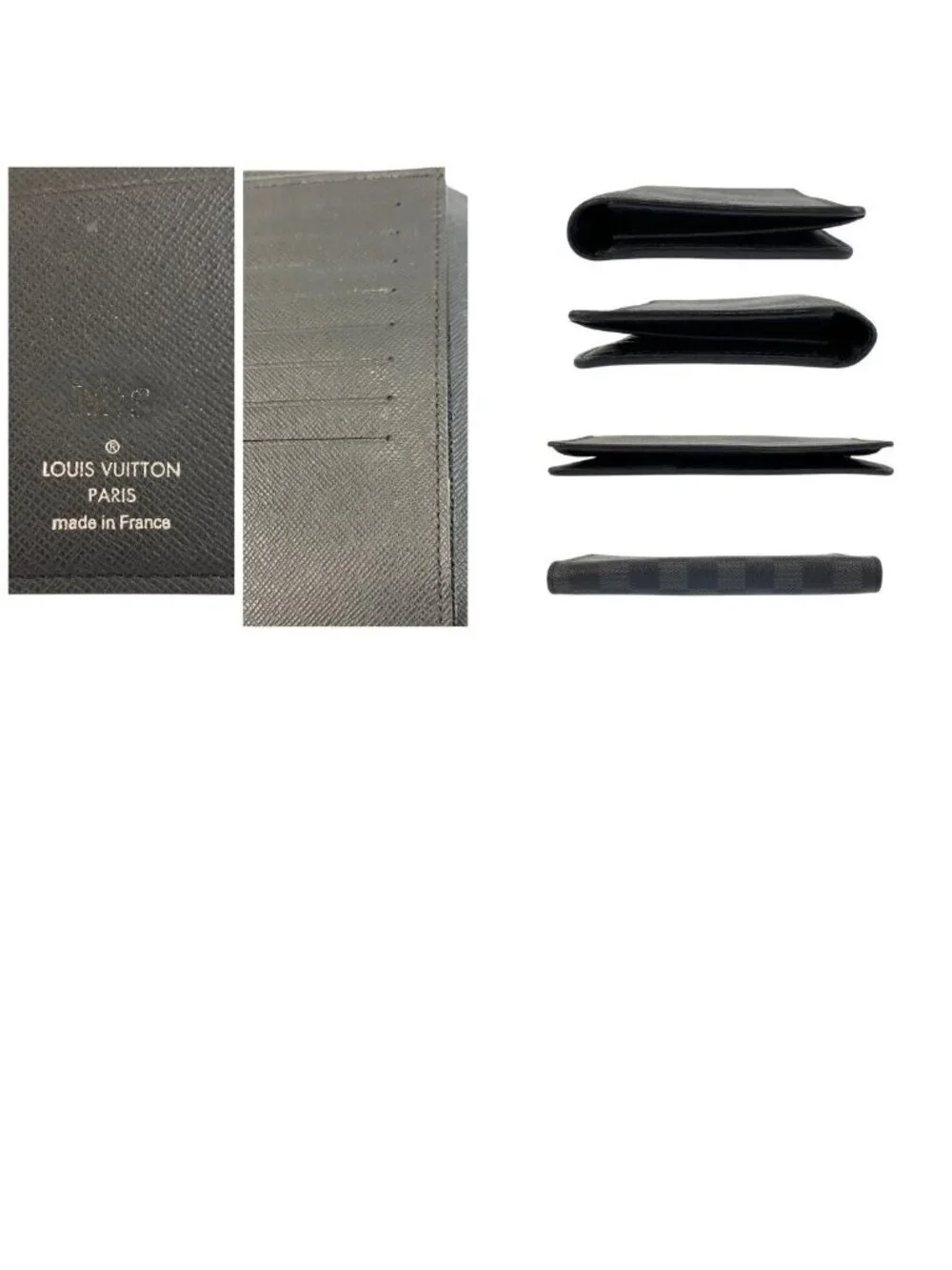Louis Vuitton Damier Graphite Portefeuille Long Black Wallet Billfold